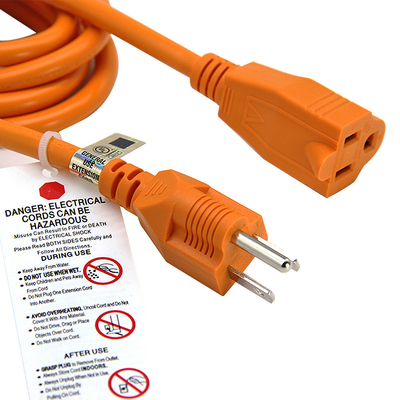 DES USA-3Pin sicheres SJT 18AWG Kabel UL-Netzanschlusskabel-elektrischen 6ft der Längen-