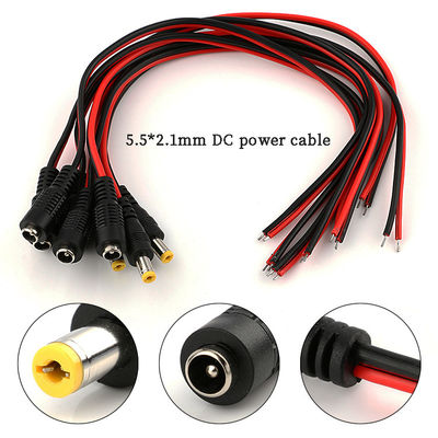 Qualität  5.5x2.1mm DC Power Cord 1m 2m 3m Power Adapter Extension Cable For CCTV Camera usine