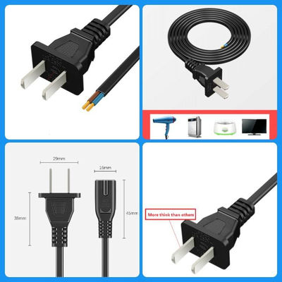 Qualität  2 Pin CCC Power Cord Electrical Two Core Plug For Audio Home Appliances usine