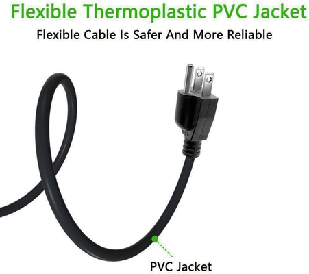 Thermoplastisches PVC-Gerätenetzanschlusskabel SJT-Art Netzanschlusskabel Zinke US 3 Fernseh